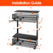 Two-Pack Adjustable Under-Sink Organizers