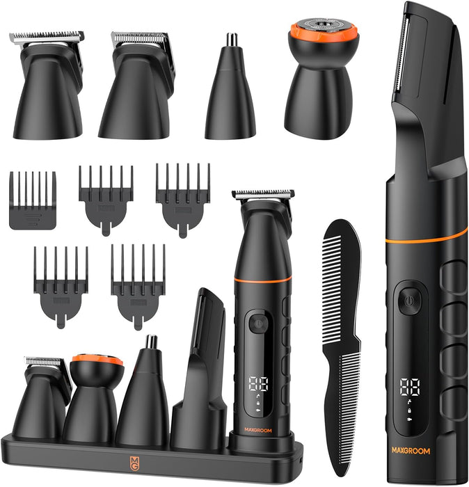 Manscape Upgraded Body & Pubic Hair Trimmer for Men, Waterproof Ball Shaver