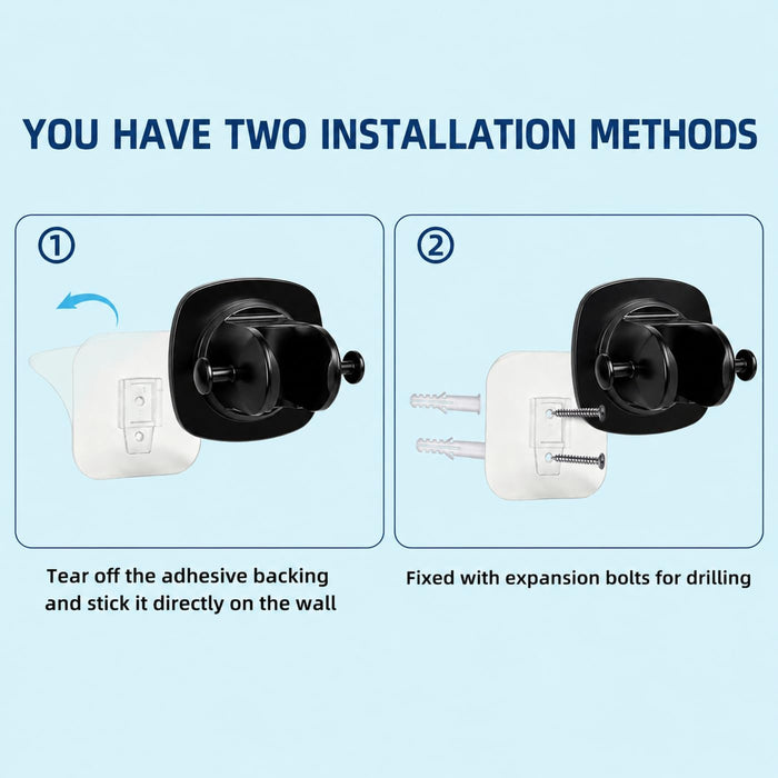 Adjustable Handheld Shower Holder Matte Black
