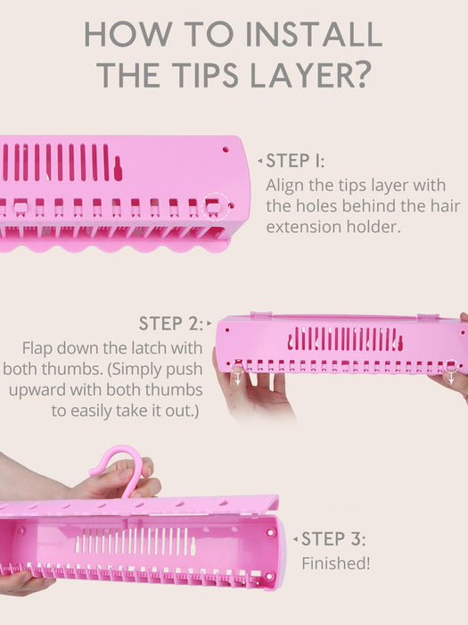 Hair Extension Holder for Styling and Storage