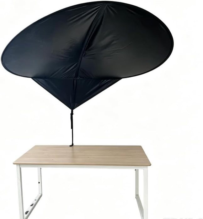 65" office cubicle desk shade,designed for light sensitive workers,idea for office cubicles and orginal desk canopy,block overhead light Black(Patent pending)