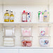 6 Pack Clear Stackable Storage Bins with Lids and Handles, Large