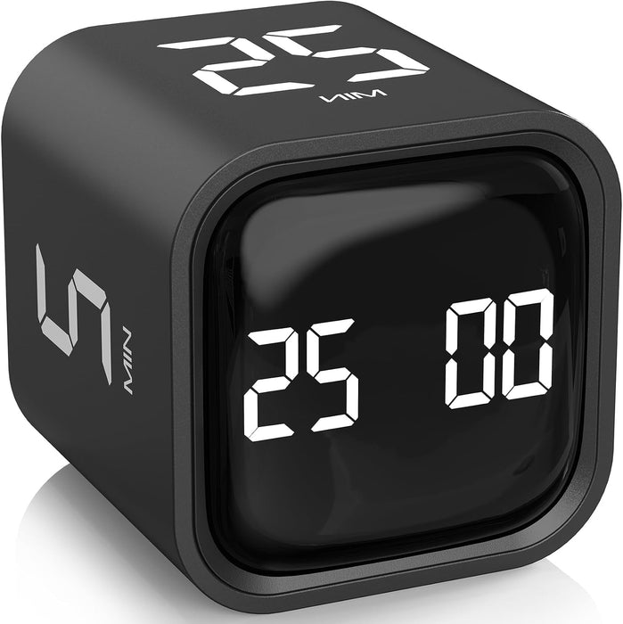 Rotating Productivity Timer 5/25/10/50, Desk Flip Timer, ADHD Tool