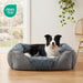 Rectangle Washable Orthopedic Dog Bed for Small, Medium and Large Dogs, Soft Calming, Sleeping Puppy Bed Durable Pet Cuddler with Anti-Slip Bottom, S (20"x19"x6")