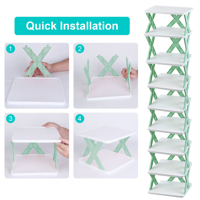 9-Tier Slim Entryway Shoe Rack