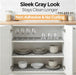Shelf and Cabinet Liner, Easy Cut Protective (Gray, 12 in x 10 ft)