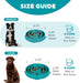 Fun Feeder Slo Bowl – Medium 2‑Cup Capacity, Slow Feeding, Small to Medium Dogs & Cats, Non-Slip, Turquoise, Drop Patter