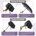 - Windproof Travel Umbrella, Small Water-Resistant Automatic Folding Umbrella for Rain and Sun, Light, Compact and Porta