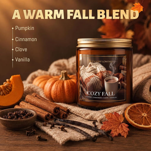 Cozy Fall Candles, Pumpkin Spice Scented