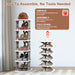 Six-Tier Foldable Shoe Rack