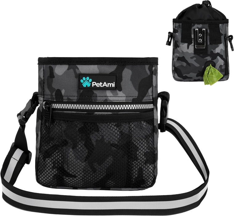 Hands-Free Dog Treat Pouch — Camo Black