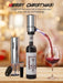 Rechargeable Electric Wine Gift Set - Aerator, Vacuum Stoppers, Foil Cutter and Bottle Opener for Home Bar and Outdoor Parties