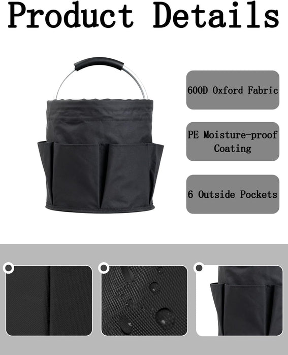 Cleaning Caddy with Handle, for Cleaning Supplies Organizer Bucket