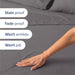 Queen Size 4 Piece Sheet Set - Breathable & Cooling Sheets - Dark Grey
