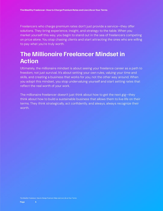 The Wealthy Freelancer page 6