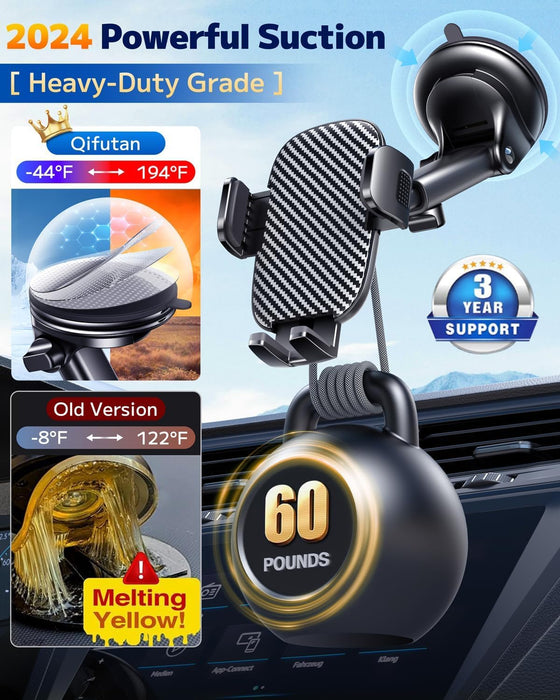 Car Phone Holder Mount Phone Mount for Car Windshield Dashboard Air Vent Universal Hands Free Automobile Cell Phone Hold