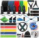 23Pcs Stackable Resistance Bands Set with Handles Up to 150 Lbs