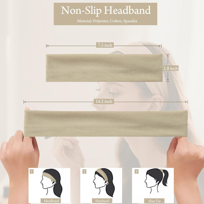 Gua Sha Facial Tools Face Roller for Wrinkles Jade Roller and Gua Sha Set, Scrubber Pore Brush Headband Skin Care Tools for Travel Skincare Routine Massaging Reducing Puffiness - Green