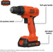 BLACK+DECKER 20V MAX* POWERCONNECT Cordless Drill Driver Kit with Drill Bit Set and Sockets, 100 pc. Tool Kit for Home, 
