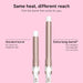 Curling Iron, Double Ceramic, 1" Barrel, White/Rose Gold