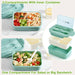 ® 3 Pack Bento Boxes for Adults/Kids, 1100 ML Bento Lunch Box With Spoon & Fork, Lunch Box Containers, Bento Box for Din