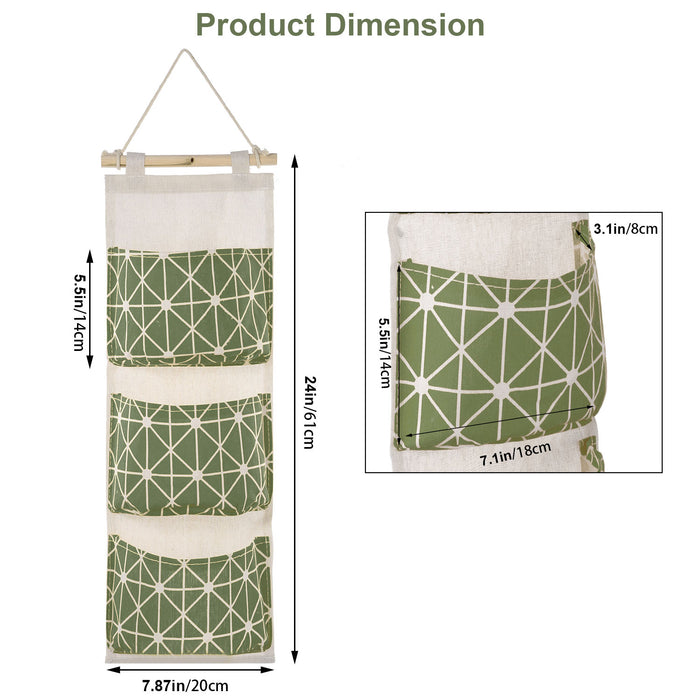 Three-Pocket Hanging Storage Organizer