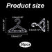 30pcs Clothes Hanger Clear Earring Holder Mini Hanger Rack Jewelry Display Dangle Earring Hanging Organizer Acrylic Ear Studs Display Rack for Retail Show Personal Exhibition(Only Hanger)