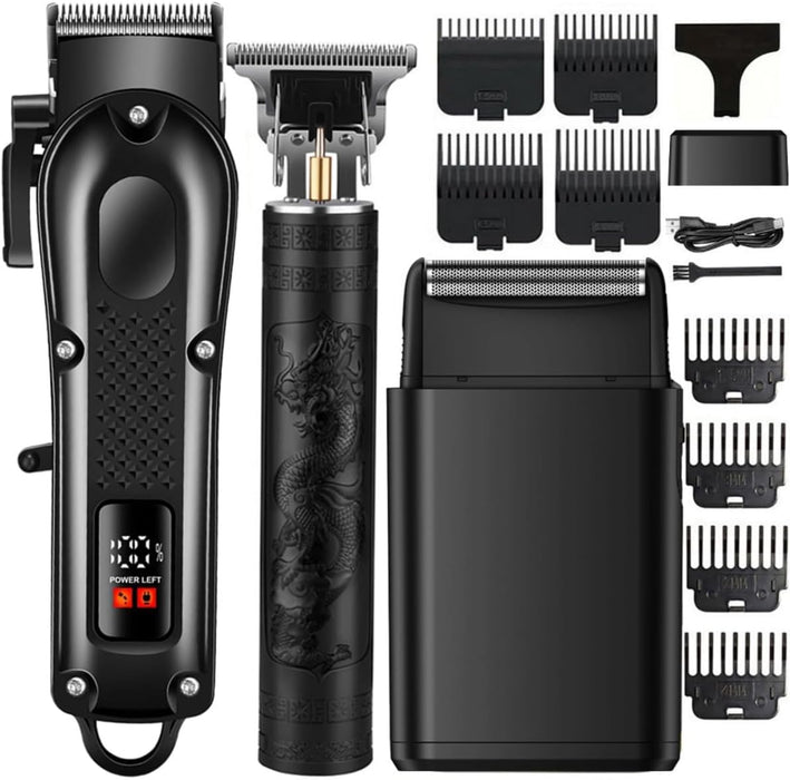 Hair Clippers for Men, Cordless Hair Cutting Kit with Trimmer Shaver