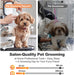 6-in-1 Dog Grooming Vacuum Kit, Pet Clipper & Nail Grinder, White
