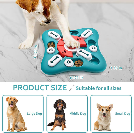 Dog Puzzle Toys, Treat Dispensing Dog Enrichment Toys for IQ Training and Brain Stimulation, Interactive Mentally Stimul