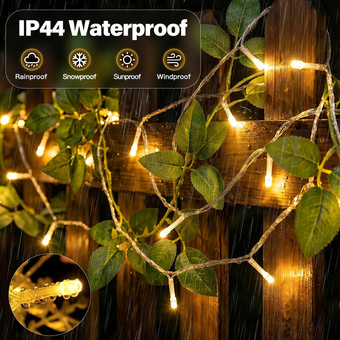 120LED 40FT String Lights Connectable Christmas Lights Indoor Outdoor