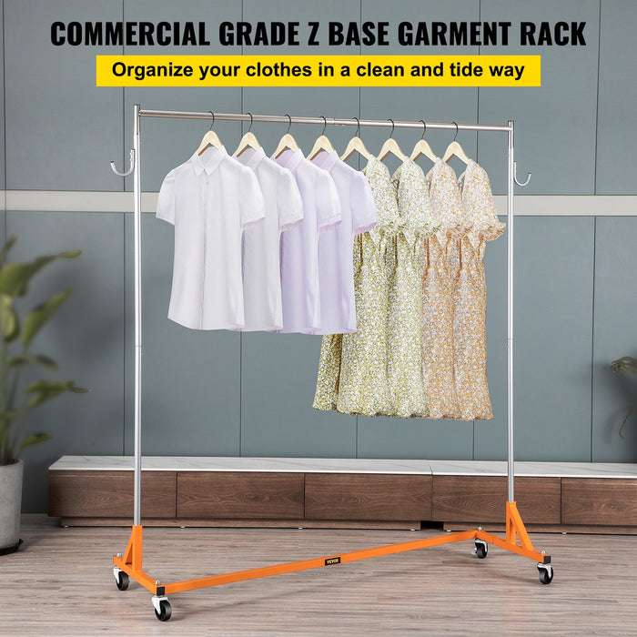 Industrial-Grade Rolling Garment Rack