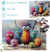 Puzzles for Adults 500 Pieces, Chicken Jigsaw Puzzles - Beach Chicken Coop, Impossible Beach Puzzles for Seniors Family, 20.47x14.96 inches, 1:1 Poster, Letter on the Back