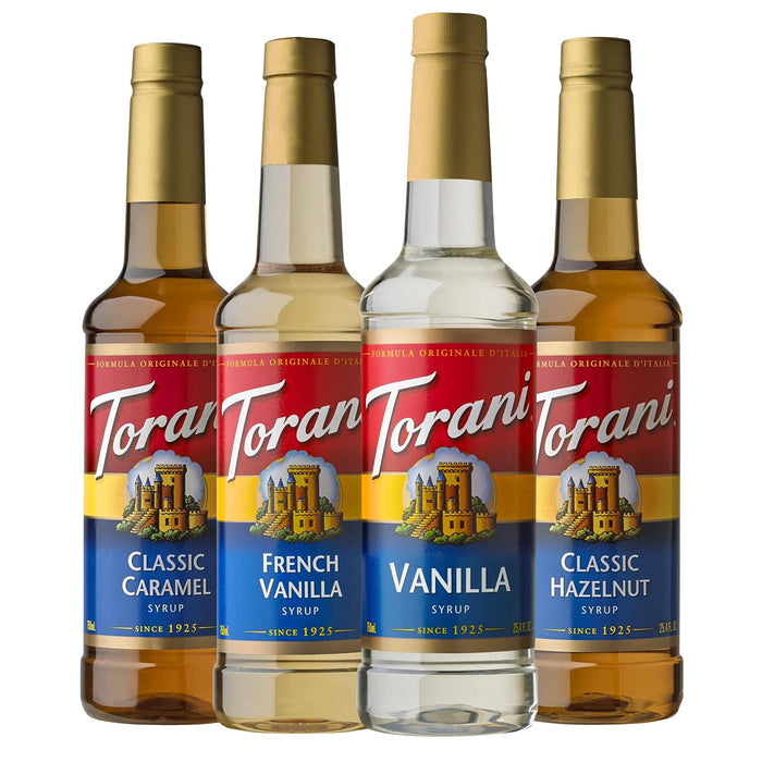 Flavored Drink Syrup Coffeehouse Variety Pack, 25.4 fl oz, Set of 4