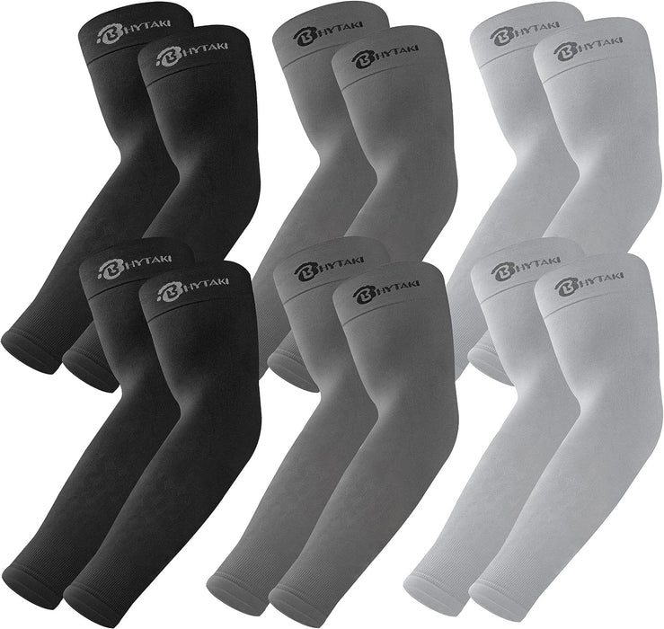 UV Sun Protection Arm Sleeves, UPF 50 Sports Cooling Arm Compression Sleeves for Men Women Teenager