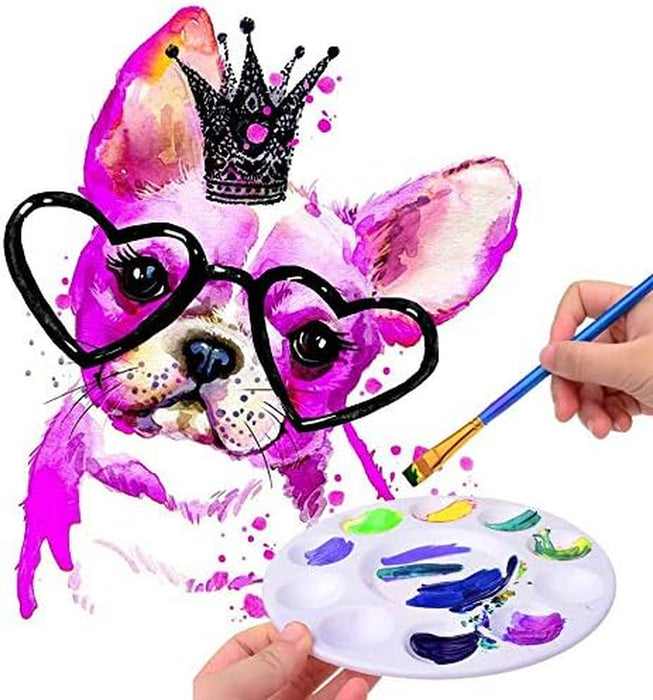 12pcs Paint Tray Palettes,Plastic Paint Pallets for Kids to Paints
