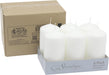Unscented White Tall Pillar Candles, 65 Hour Burning Candle Pillars, Perfect for Decor, Weddings, Emergencies 3" X 6", 6