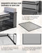 Desk File Organizer, 4 Tier Desktop Paper Letter Tray Organizer with Drawer and 2 Pen Holders, Office Desk Accessories &