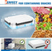 Chilled Portable Snackle Box Container with Ice Pack, Divided Serving Tray with Insulated Bag, Beach Essentials for Summ