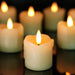 2"x2" Real Wax Flameless LED Votive Candles, 6H Timer, 6 Pack