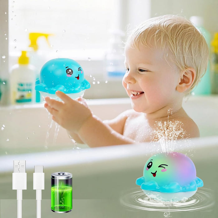 Light Up Baby Bath Toys for Babies 3+, Kids Essentials(Octopu)