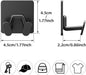 Adhesive Shower Hooks for Inside - Extra Sticky Stainless, Razor Holder Shower Accessories, Wall Mounted Self-Adhesive D