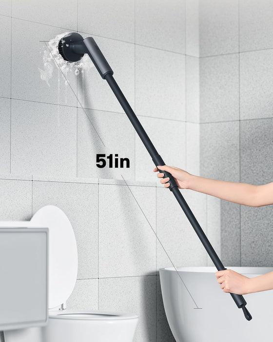 Cordless Electric Spin Scrubber, 6 Brush Heads, for Bathroom, Tile