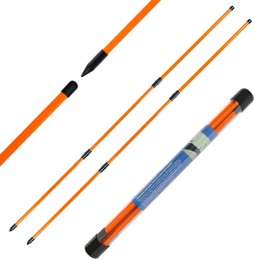 Golf Alignment Sticks 48" Collapsible Alignment Rods Golf Training Aid for Aiming, Putting, Swing Trainer, Golf Training Stick 2 Pack with Clear Tube Case