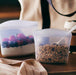 Premium Reusable Silicone Food Storage Bags, 3-Pack, Clear