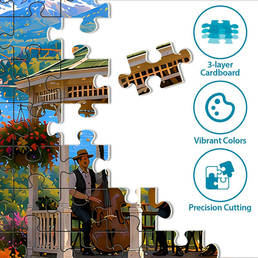500 Piece Puzzles for Adults, Hot Air Balloon Festival Jigsaw Puzzle