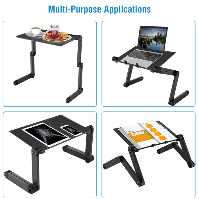 Foldable Laptop Bed Tray with Mouse Pad