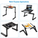 Foldable Laptop Bed Tray with Mouse Pad