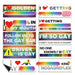 Rainbow Magnetic Bumper Sticker – Funny Reusable Car Magnet, 7.8 X 3.1 Inches, Automotive Exterior Accessory for Cars, Trucks and Refrigerator Decor