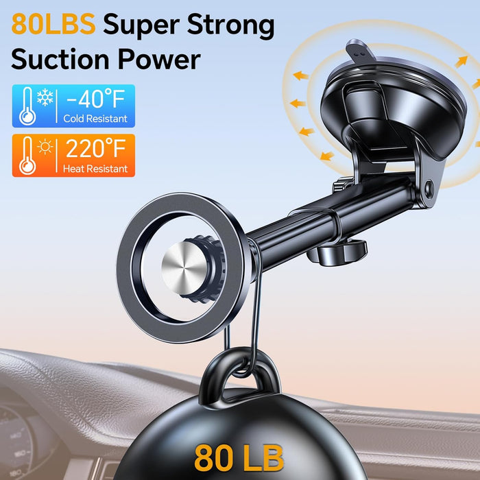 for MagSafe Car Mount【Windshield+Vent+Dash】Magnetic Phone Holder for Car Phone Holder Mount Cell Phone Holders for Your 